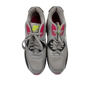 Nike Air Max 90 Women's Wolf Grey Rush Pink Shoes Size 8.5